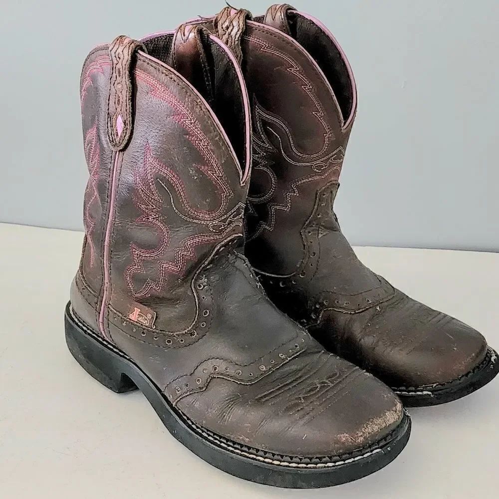 Justin boots women's size 7.5B western cowboy